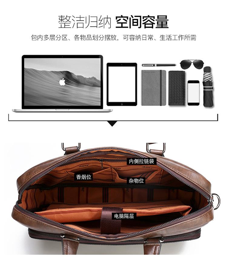 Product Introduction of Cặp Tài Liệu Công Sở, Túi Nam, Túi Xách Đeo Ngang, Túi Đeo Vai Thường Ngày Túi Messenger Phù Hợp Với Nam Giới 5