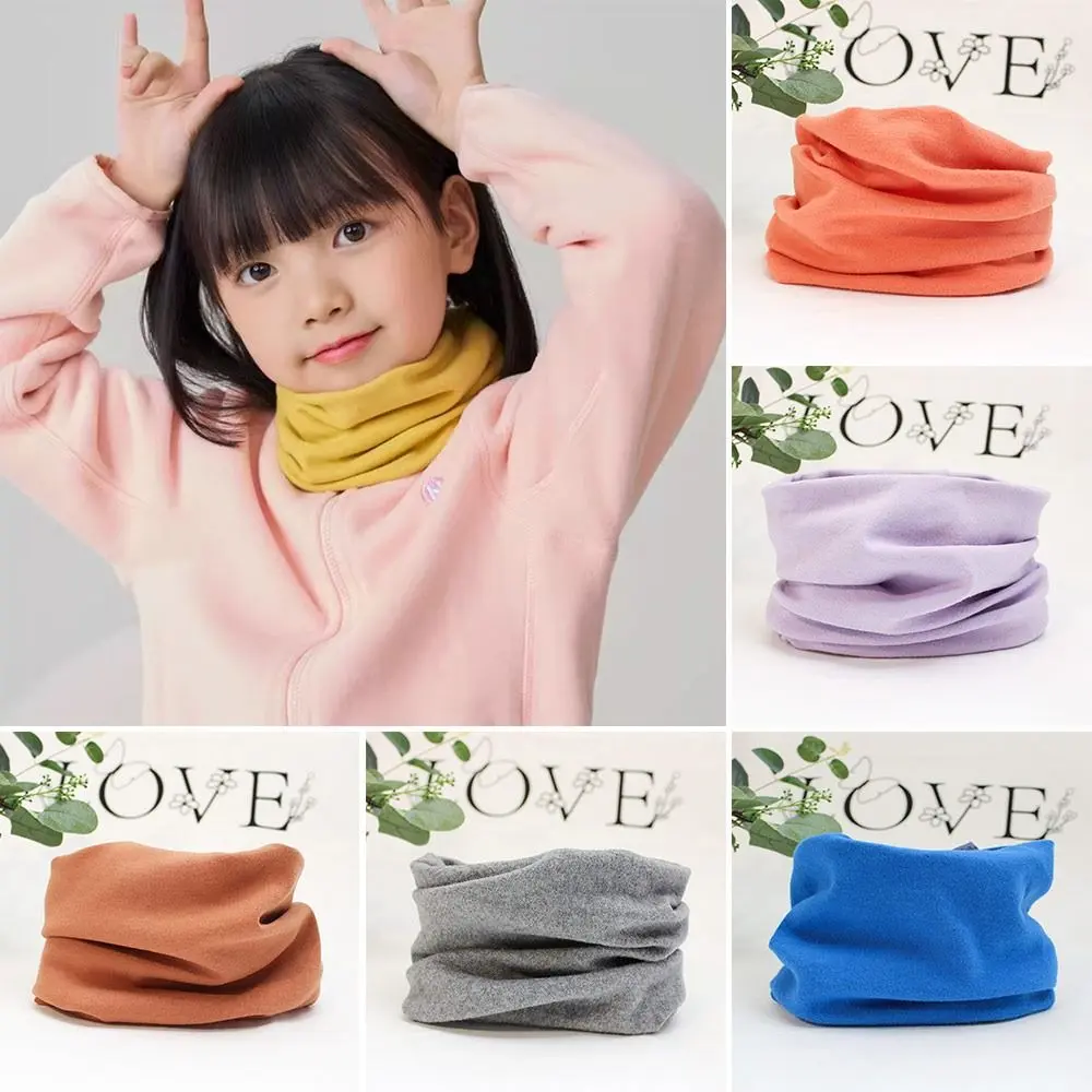 1-12 Years Old Winter Cotton Kids Winter Scarf Elastic Cute Knitted Scarves Soft Cashmere Neckerchief for Baby Boys Girls