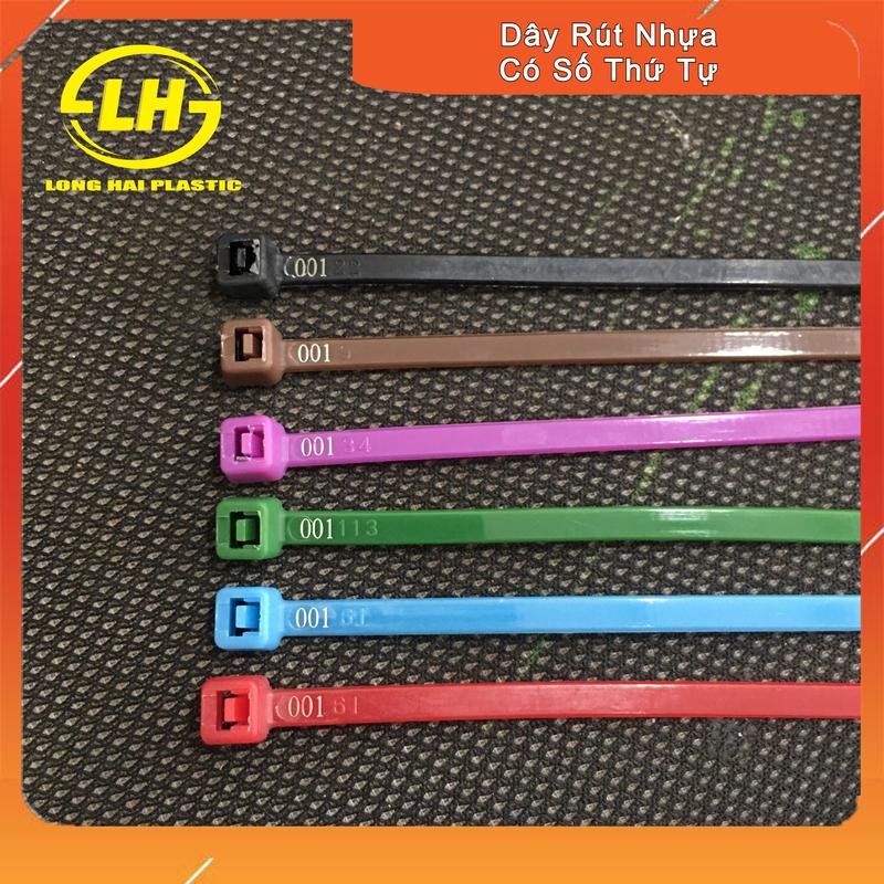 Product Introduction of Dây Rút Nhựa Có Số Thứ Tự (Số Series) - Cột Chân Gà, Chân Chim - 100 Số Liên Tiếp - 9 Màu 15, 20cm 3