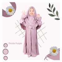 Gambar Syalu Setelan Gamis Anak Perempuan Terbaru Usia 1-3 Tahun JASMIN Muslim Baju - THISTLE PURPLE, M dari syalu Kota Sukabumi 1 Tokopedia