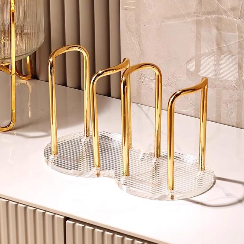 Acrylic Disposable Cup Holder Storage Shelf Water Tea Cups Dispenser Storage Rack For Home & Office 8