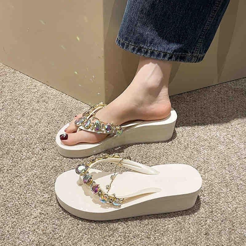 Giày dép xỏ ngón nữ QC cao cấp thời trang mẫu mới 10 phân - GiàY, Women, Có Quai, Shoes 5