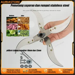 Mata Pisau Coper + Stik + Bearing Alat Cacah Rumput Sayur Multifungsi Super Tajam Untuk Pakan Ternak