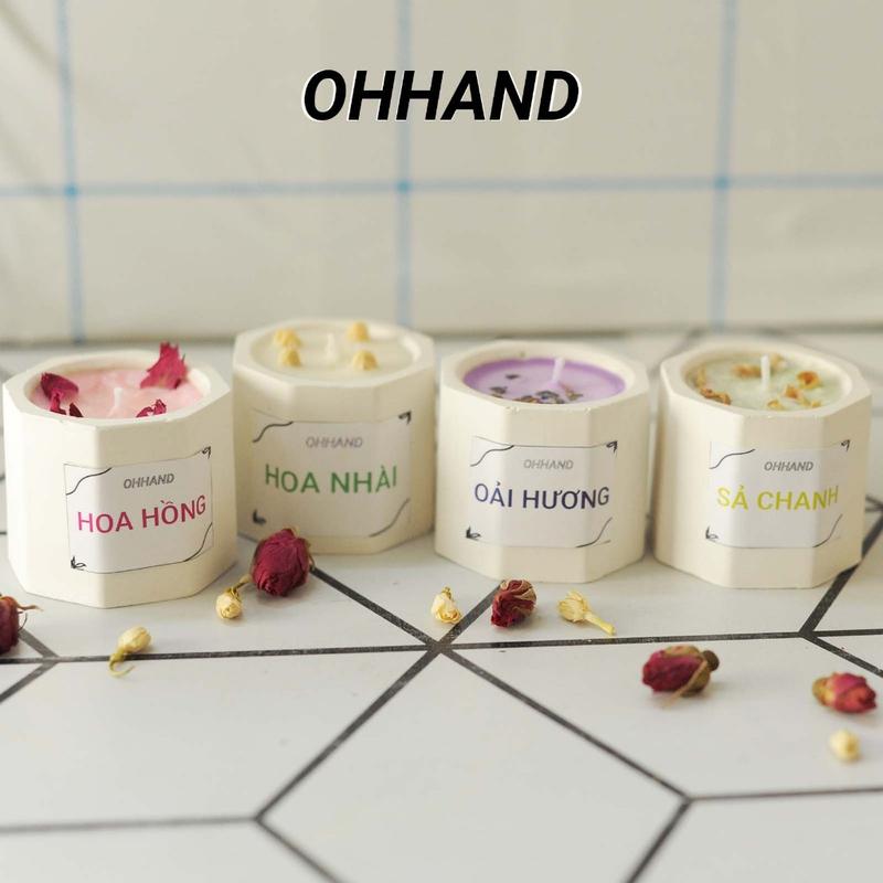 Nến Thơm Thư Giãn Handmade Không Khói Từ Tinh Dầu Cao Cấp Decor Trang Trí Nhà…