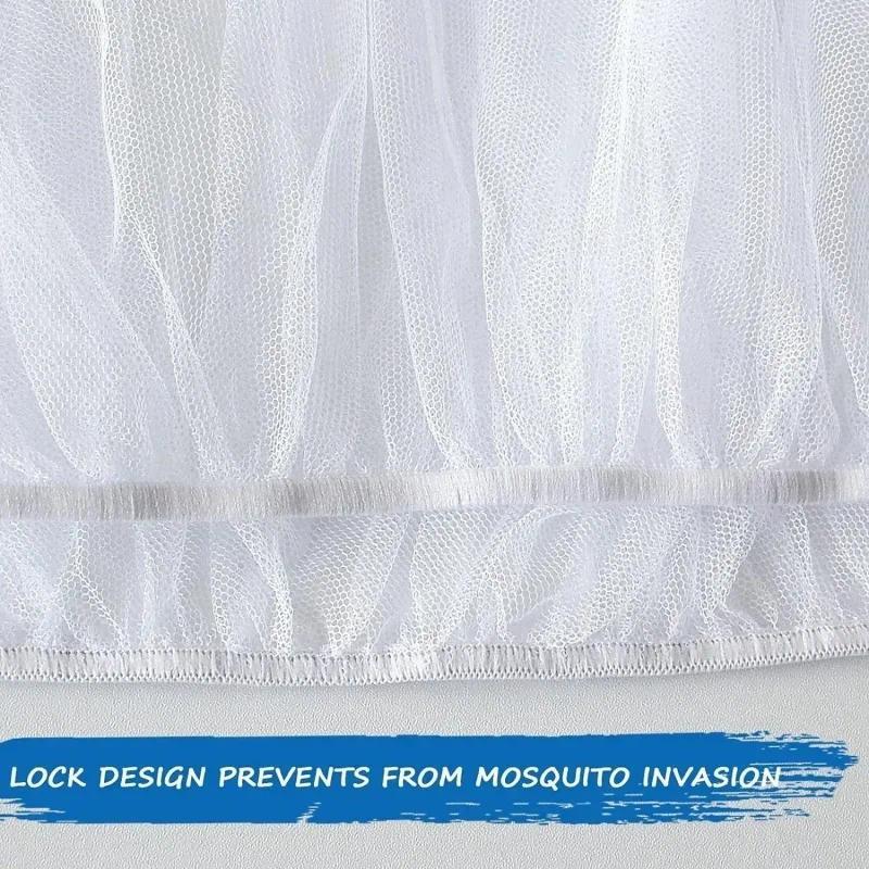 Product Introduction of 8PCS Mosquito Nets for Fully Covered Strollers Durable Mosquito Nets for Baby Cradles Mosquito Nets for Portable Mini Cribs 5
