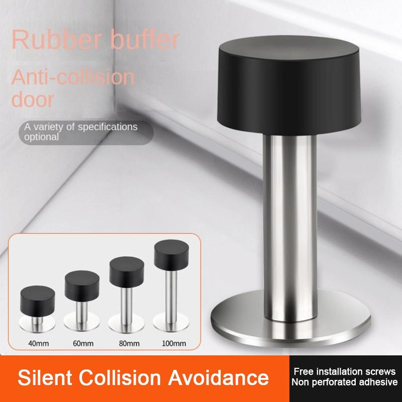 Product Introduction of New Stainless Steel Door Stopper Nail-free Punching/No Punching Door Suction Anti-collision Hardware Door Holder Wall Mounted 14