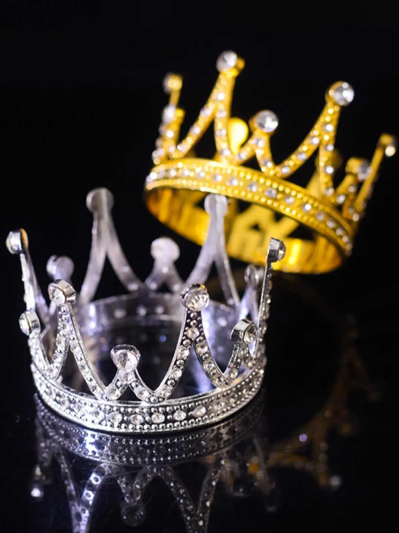 Baroque Style  Crowns, Elegant Rhinestone Decorated Crowns for Wedding Bridal Party Formal Occasions, Fashion Hair Accessories for Women
