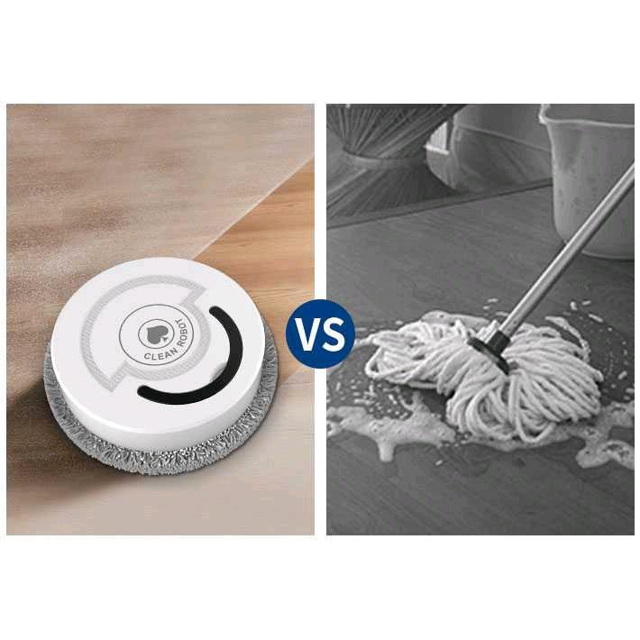 CLEAM Clean Robot Intellegen Mopping Robot Mesin Pengepel Lantai - TDJ-08 - PLRT (Varian:Putih- Kode: 7RHR88WH ) Pembersih Kabel 2
