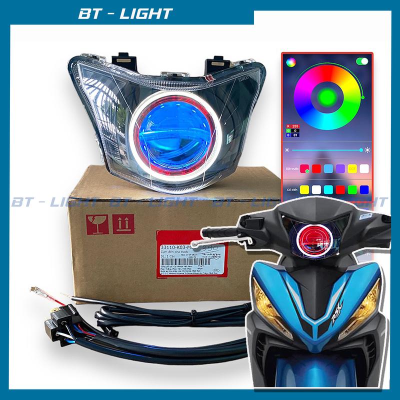 Đèn Bi cầu led M10 Light V4 cho Wave Rsx 110 2014 - 2024 Đèn Pha Led Kem