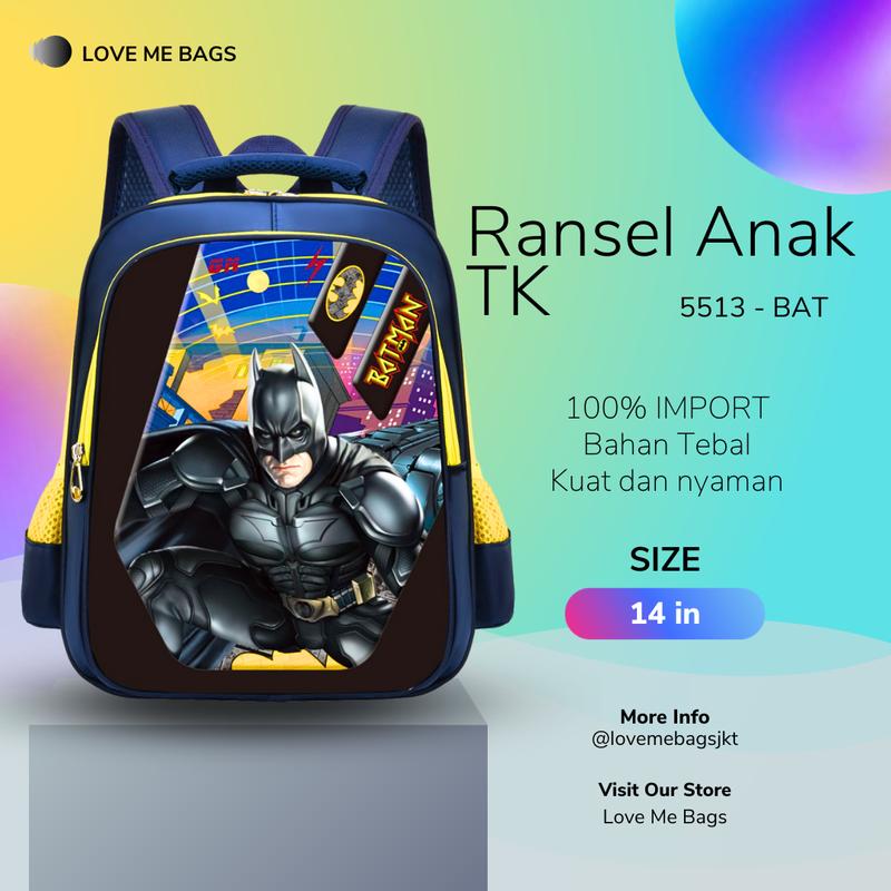 Product Introduction of LMB Tas Ransel TK Paud Superhero dan Carss Kualitas Import Bahan Tebal Halus 34