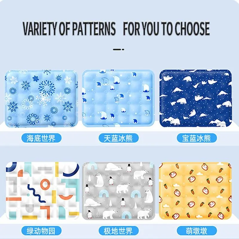 Cooling Pad Kucing & Anjing Summer Pet Cooling Mat Alas Matras Pendingin Hewan Anjing Kucing Alas Pendingin Hewan Alas Karpet Dingin Untuk Anjing Dan Kucing 2