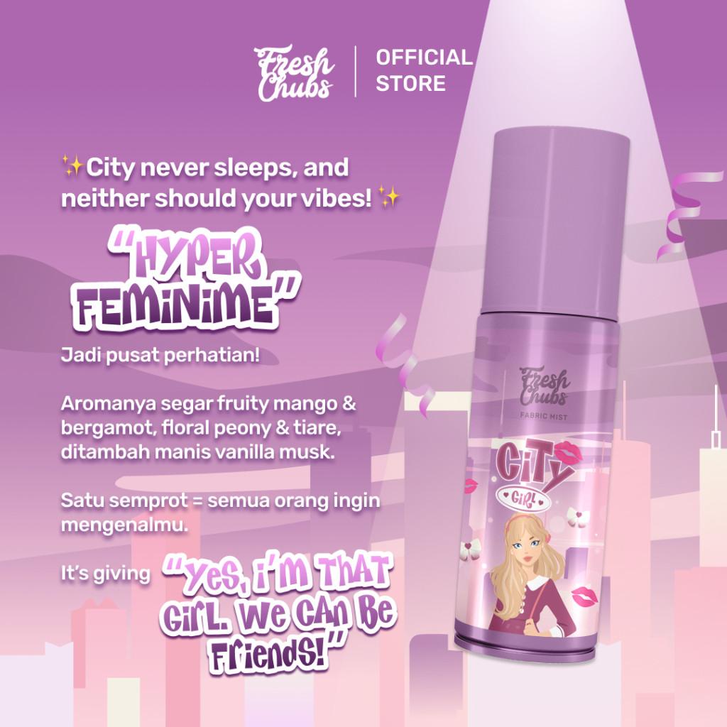 Freshchubs Fabric Mist Parfum Baju & Ruangan All Of Me100ml + City Girl 100ml