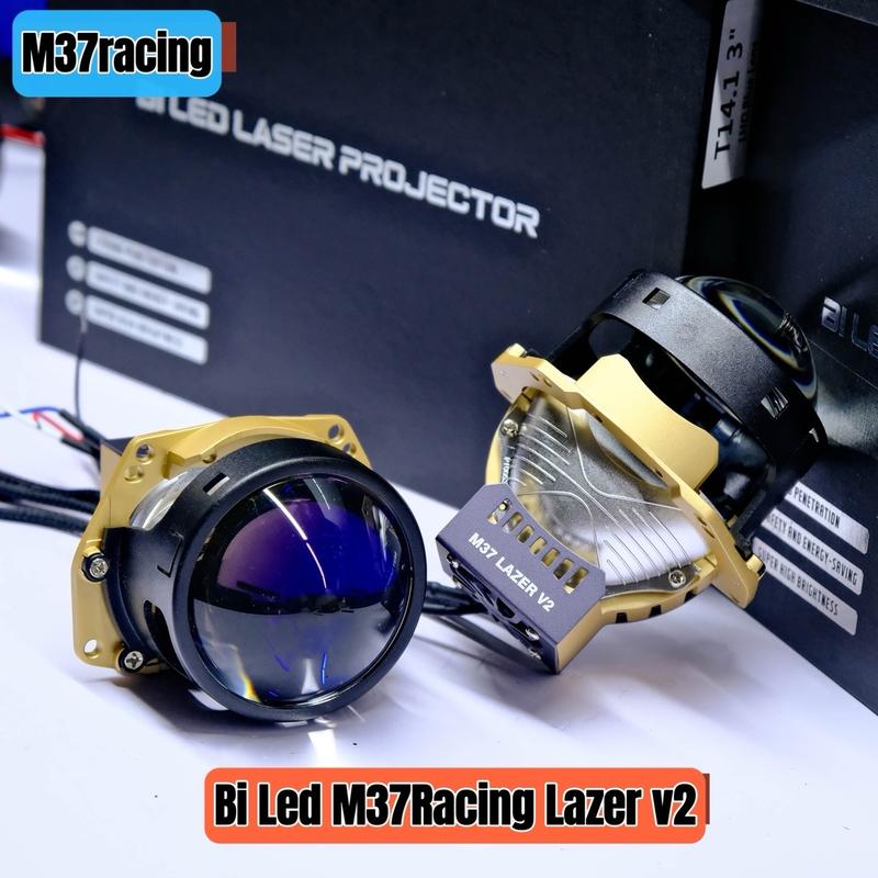 Bi Led M37Racing Lazer v2 - 80W + M37 Lazer v2 modul 95w + Trợ pha khép + thấu kính TIR cho ánh sáng vượt trội
