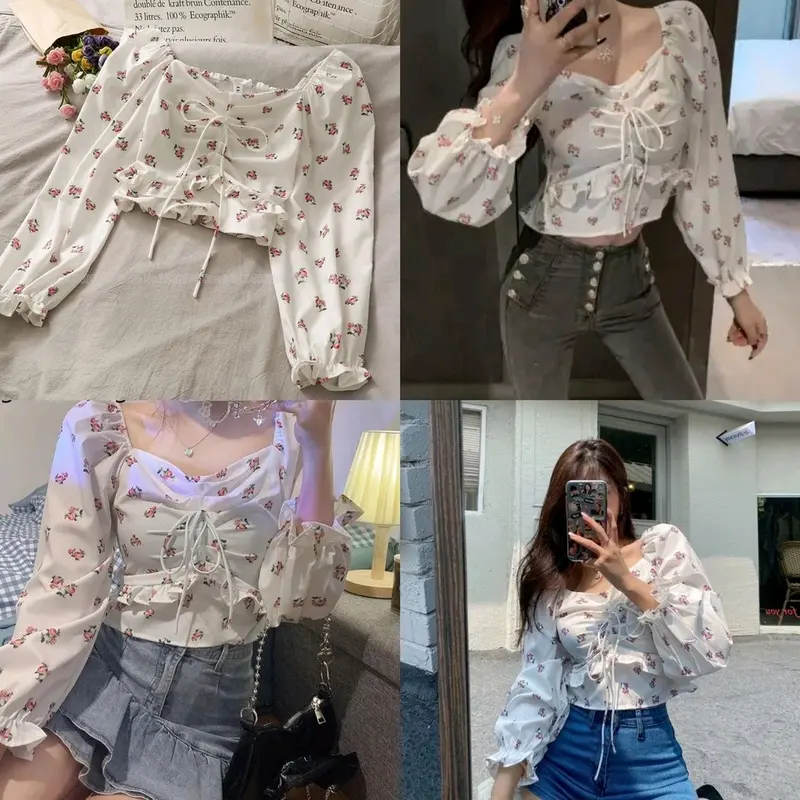 UDM Fashion - Longrose Sabrina Blouse Baju Panjang 1
