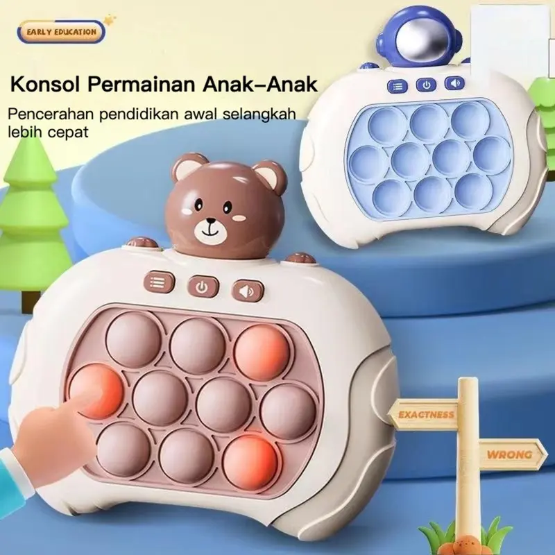(BISA COD) Mainan Pop It Kuromi Elektronik Push Bubble Challenge Fidget Toys Squishy Game Anak Popit Elektrik Musik Set Hadiah Toys 1