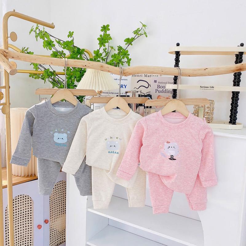 ComBo 3 Bộ Quần Áo Len Lông Thỏ Vải Dày Hoạ Tiết Ngẫu Nhiên Cho Bé Trai Bé Gái