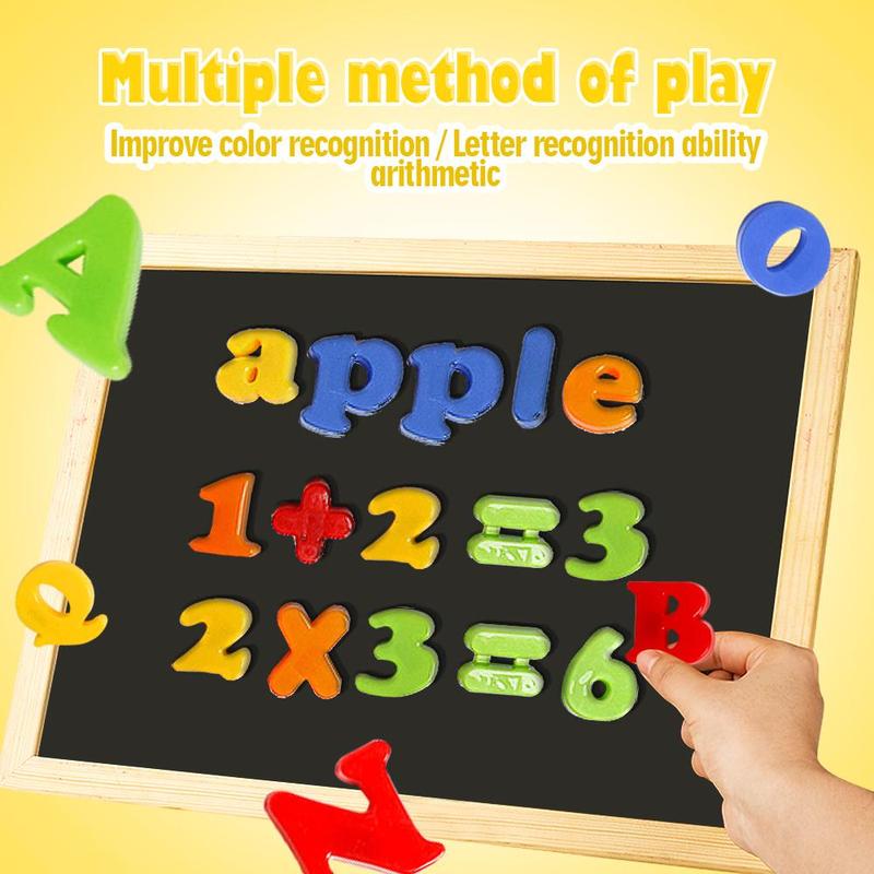 1 Set Magnetic Alphabet & Number Learning Toy, Vocabulary Learning Toy Set, Preschool Learning Spelling Counting Toy, Math Learning Toys, Valentine's Day Gift, Kids Toys 5