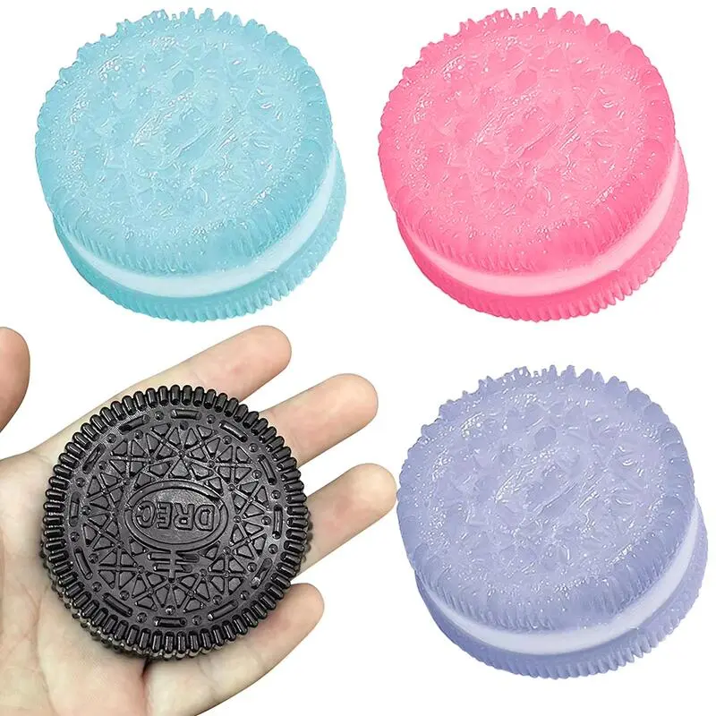 Handmade Big Table Biscuit Pinching Stress Relief Toy Ultra-Soft Oreo Sand Simulation Decompression Toys Kid Adult Gift