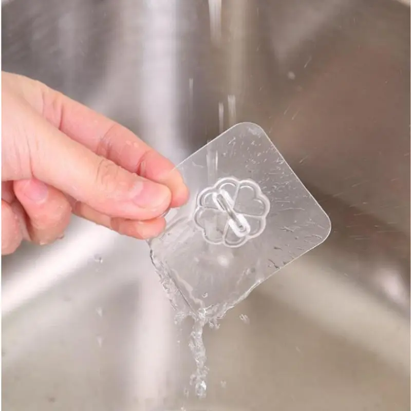 ( Quà Tặng ) Móc Dán Tường Trong Suốt Chịu Lực Tốt Siêu Dính Chắc Chắn mocdantuong inox 8