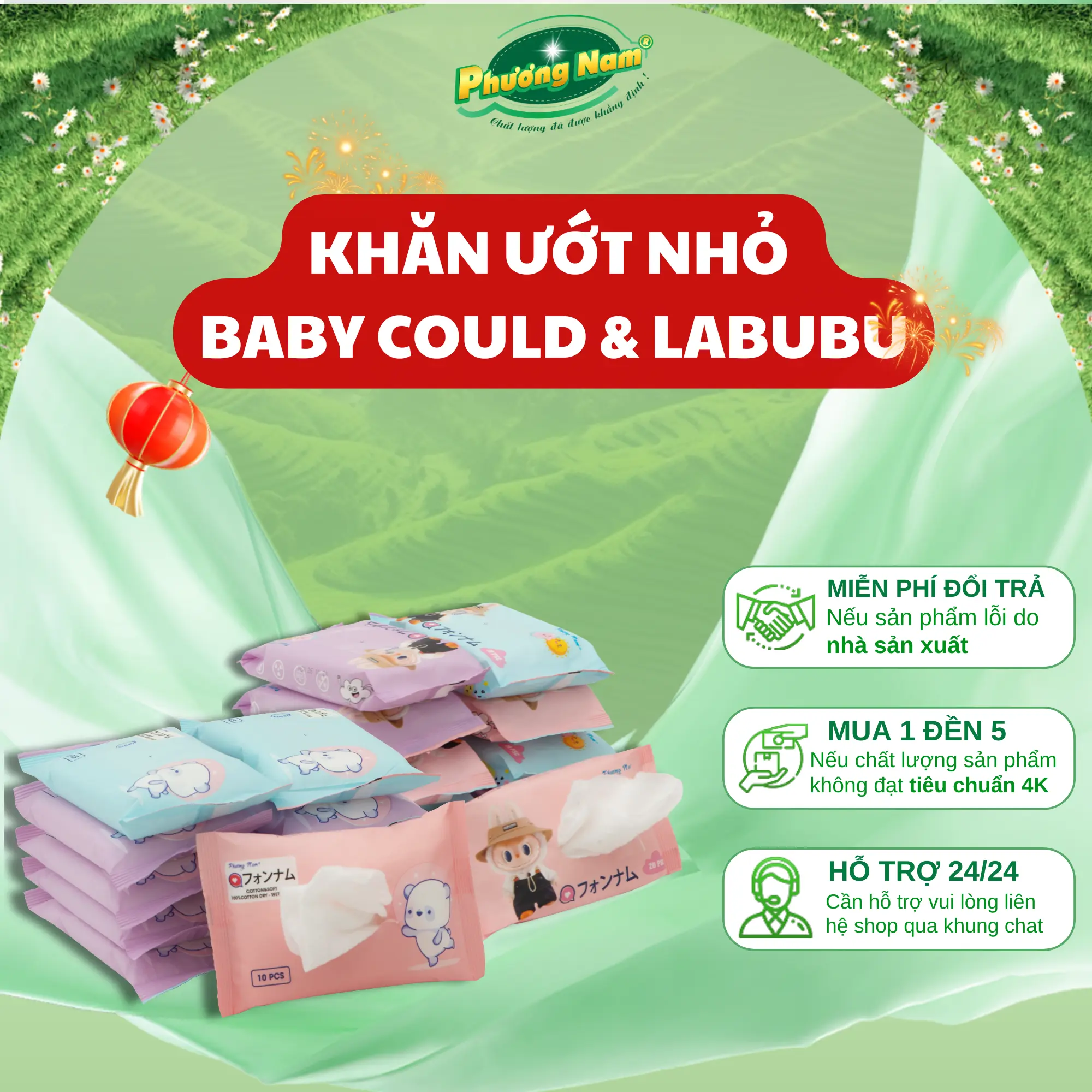 [COMBO 5-10 BỊCH] Khăn Giấy Ướt Teen Phương Nam - An Toàn Và Nhỏ Gọn, Thuận Tiện Mang Đi Mọi Nơi