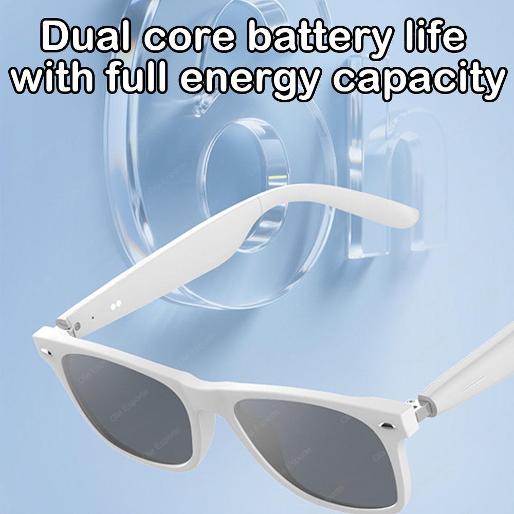 New Magnetic Smart Glasses Anti-Blue Light UV400 Polarized Sunglass Music Camera Voice Assistant Outdoor Sports Smart Sunglasses
