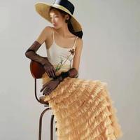 Gambar Sarung Tangan Longgar Panjang Tille Super Tipis Loose Long Tille Super Thin Gloves 8376 - Black dari 99koutlet Kab. Tangerang 4 Tokopedia