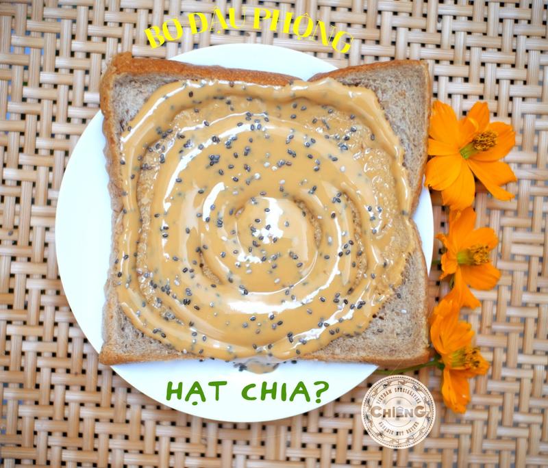 Bơ Đậu Phộng Mix Hạt Chia Nguyên Chất Không đường Tự nhiên