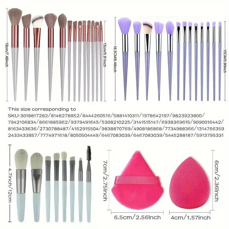 Product Introduction of Makeup Brush Set soft fluffy professona cosmetic foundation powder eyeshadow Kabuki blending make up brush beauty tool makeup 4