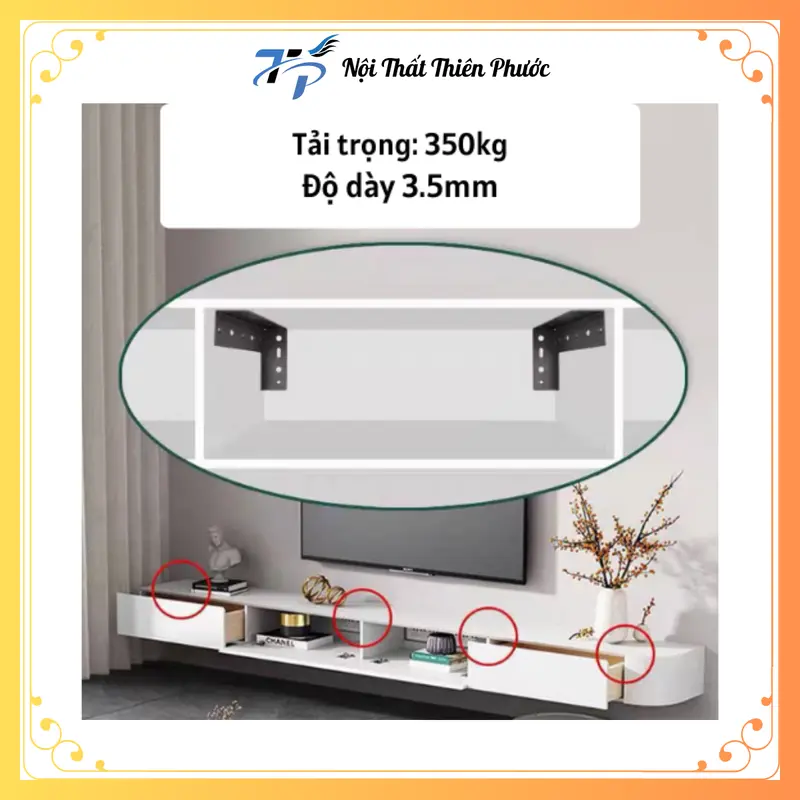 Bộ 2 Thanh Treo Kệ Bếp, Kệ Tivi, Giá Treo Lavabo Chữ L Kích Thước 23-32-43cm 6