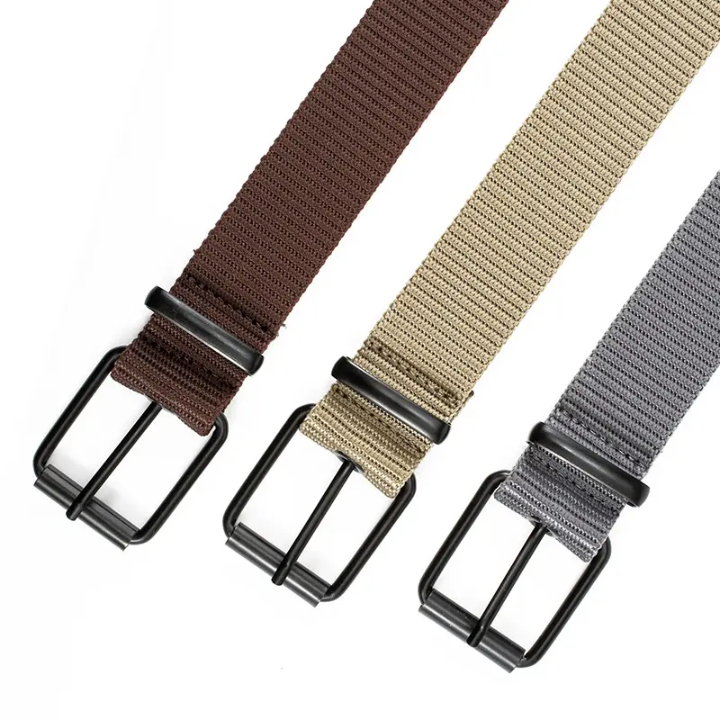 Thắt Lung Nam Vải Canvas Thời Trang, Dây Nịt Nam Giá Rẻ Nhiều Màu Mặt Vuông - DNN02 1