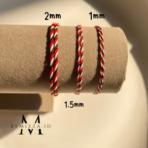 Gelang Tali Tridatu Bali / Gelang Handmade Simple/ Tali Polyester awet tahan lama / Tiny Bracelets Simple / Gelang Tridatu Original Tahan Lama