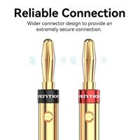 Gambar Vention Konektor Speaker Jack Banana Plugs Gold Plated - BFD dari Vention Authorized Malang Kota Surabaya 3 Tokopedia