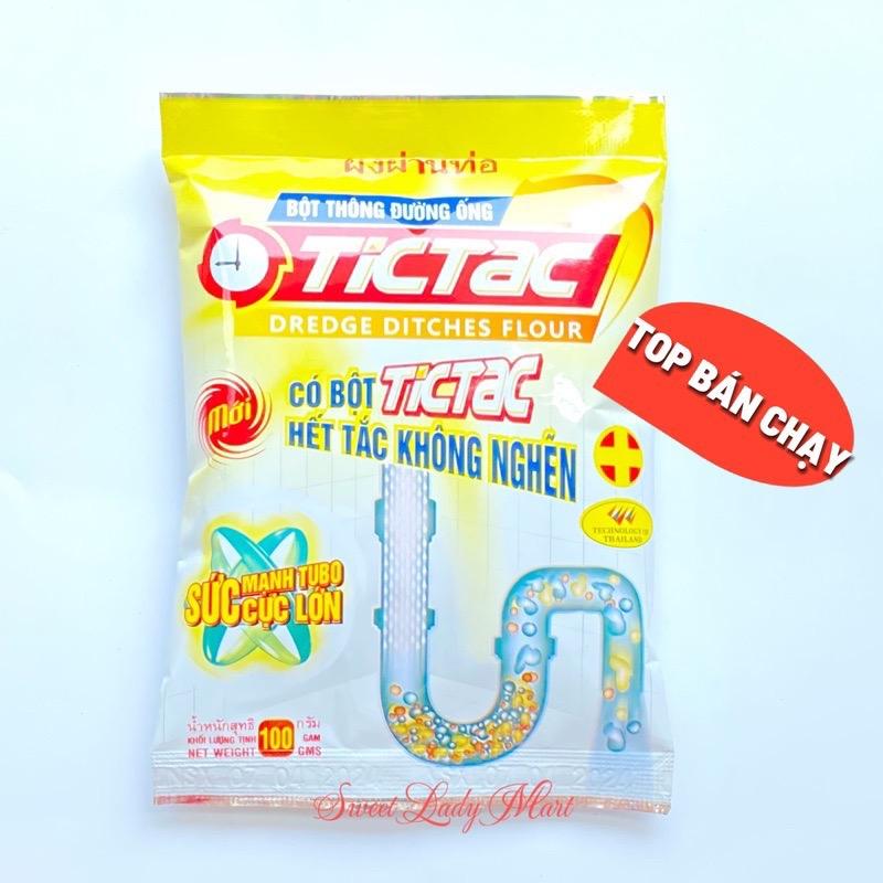 10 Gói (Tặng 1) Bột Thông Tắc Cống Bồn Cầu Bồn Rửa Bát Bồn Rửa Mặt Đường Ống Cực Mạnh TICTAC