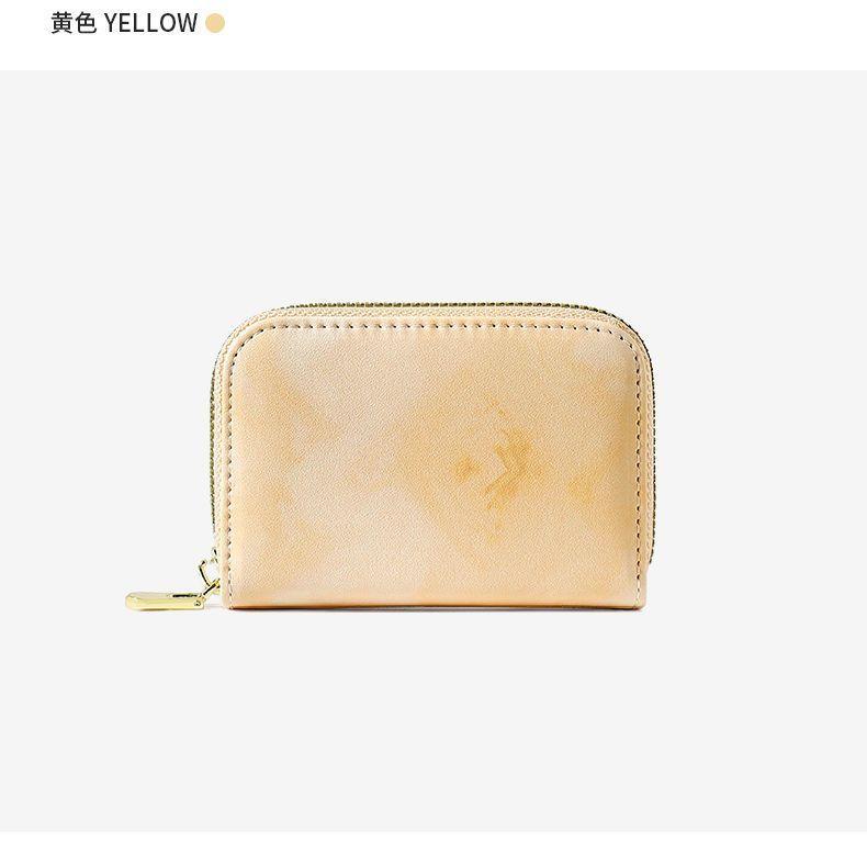 Product Introduction of 2025 New Small Exquisite Mini Accordion Card Holder for Women Gradient Dyeing Multi-Card Slot Student Zipper Coin Purse Trendy 16