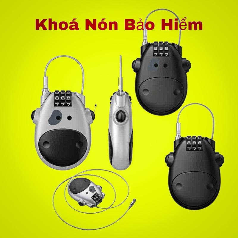  Khoá Nón  Bảo Hiểm  Chống Trộm Khoá Mũ Bảo Hiểm Có Mật Khẩu Hàng Cao Cấp 