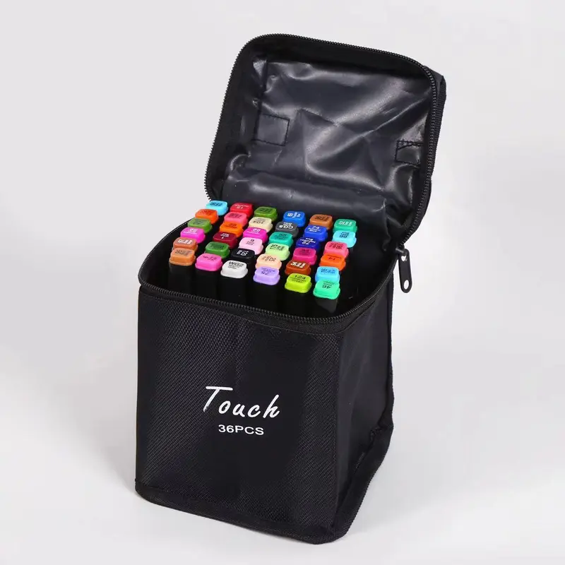 Double-ended Marker Pen Set, 1 Set 80/120 Color Quick Drying Oil-based Color Brush,   School Art Supplies 6