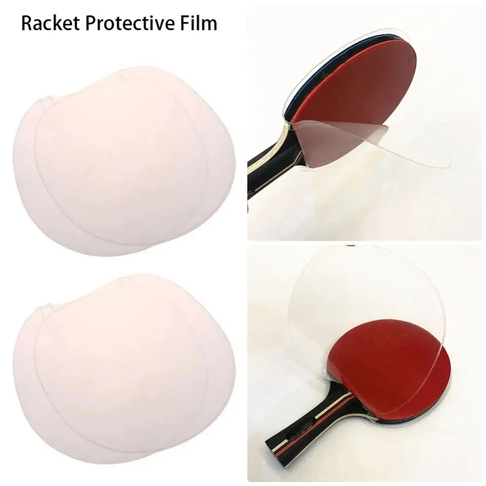1Pcs Durable Paddle Bat Accessories Table Tennis Racket Protective Film Double-Sided Transparent Ping Pong Bat Protector Universal Adhesive Racket Rubber