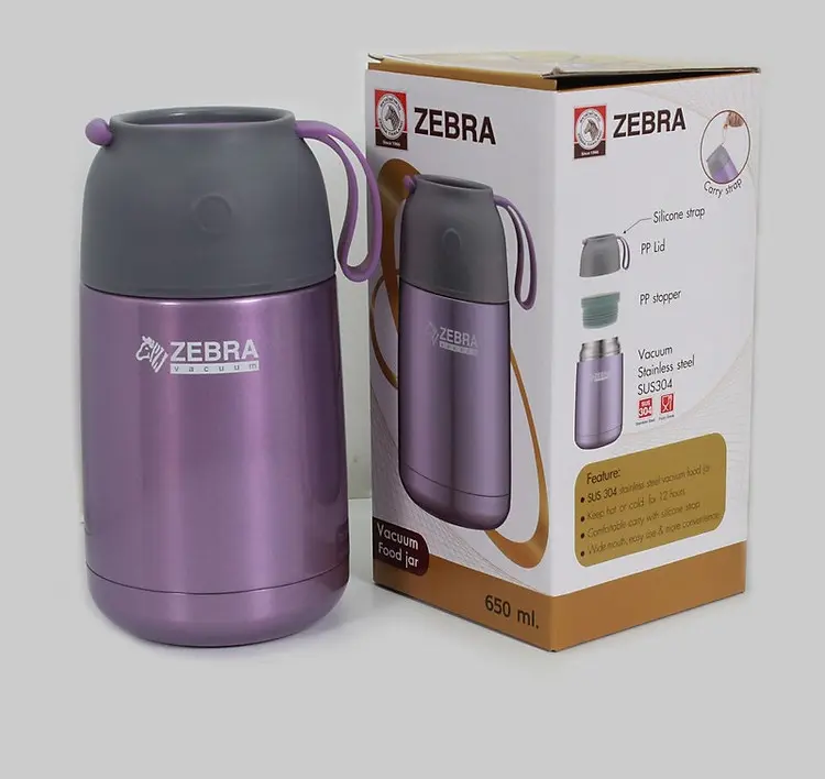 Bình ủ giữ nhiệt inox 304 Zebra 0.65l - 123006 3