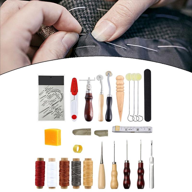 【DPTK】 25PCS Leather Craft Tool Kit Hand Tool Essential Sewing - TikTok ...