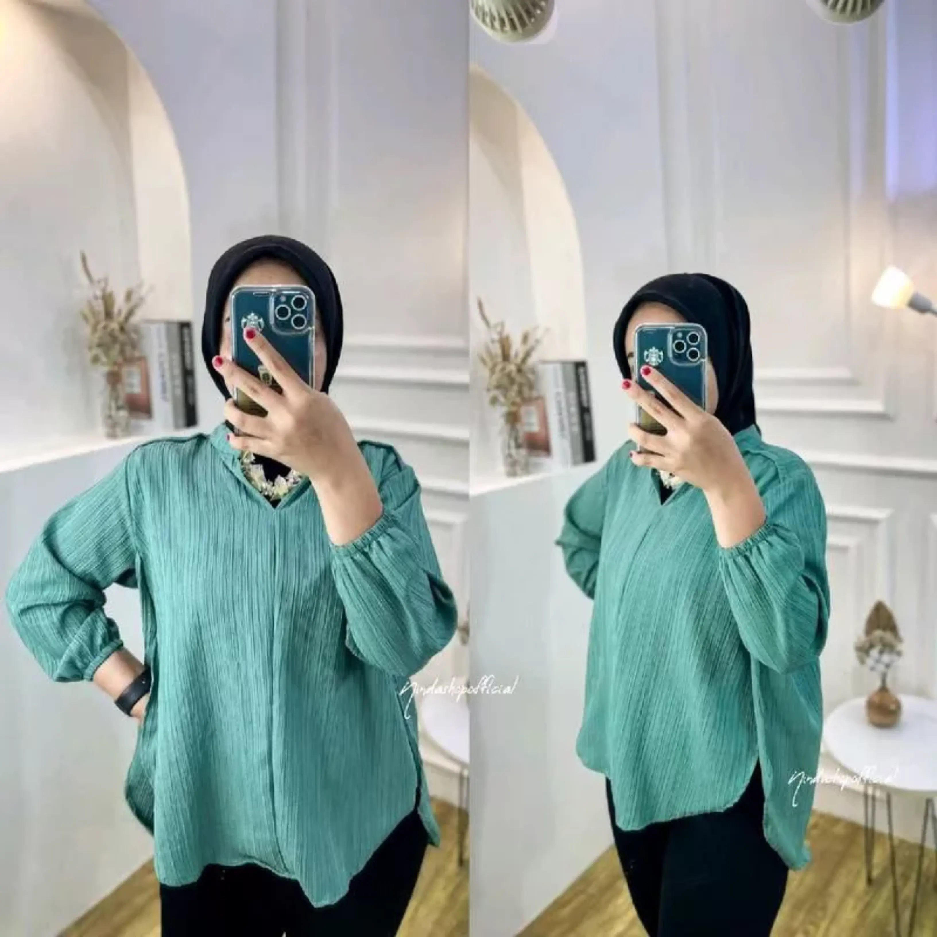 Livia Blouse - Blouse Wanita Polos - Blouse Lady Crush - Outher  Premium Wanita - Livia Lady Crush Original