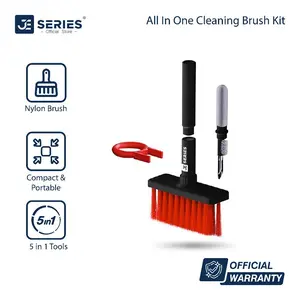 JE Series Sikat Pembersih Keyboard PC 5 In 1 Cleaning Brush Earphone Multifungsi