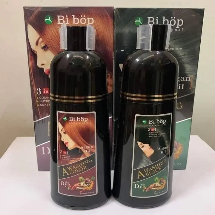 Dầu Gội Phủ Tóc Bạc Đen - Nâu Thảo Dược BI BỐP