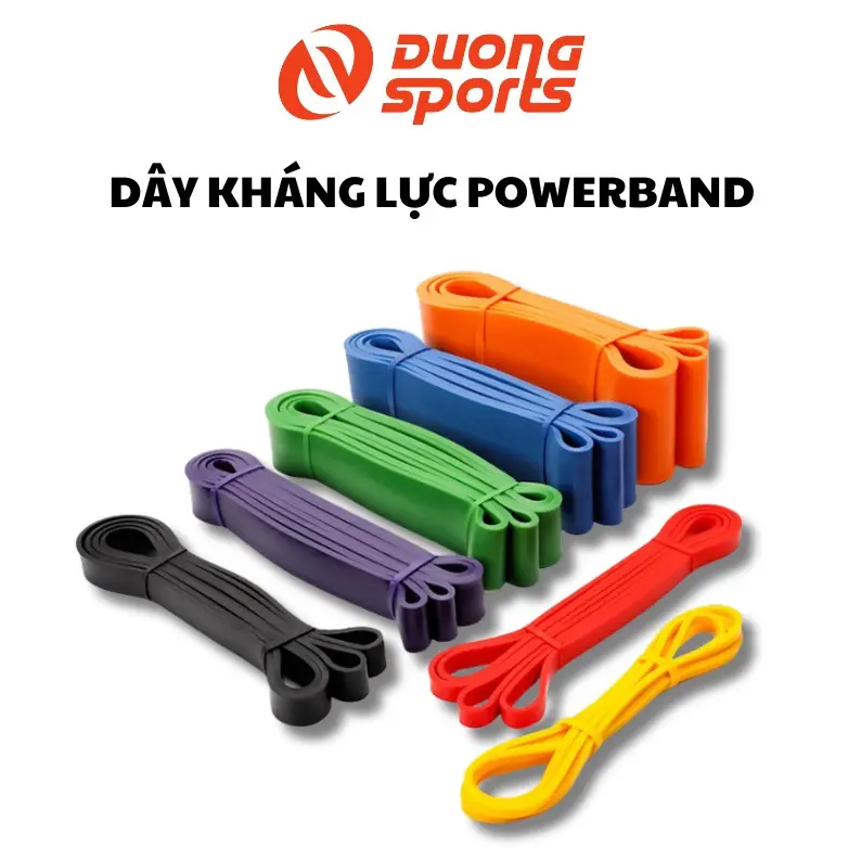 Dây kháng lực Powerband Dương Sport hỗ trợ tập kháng lực Dụng Cụ Tập Luyện Thể Thao