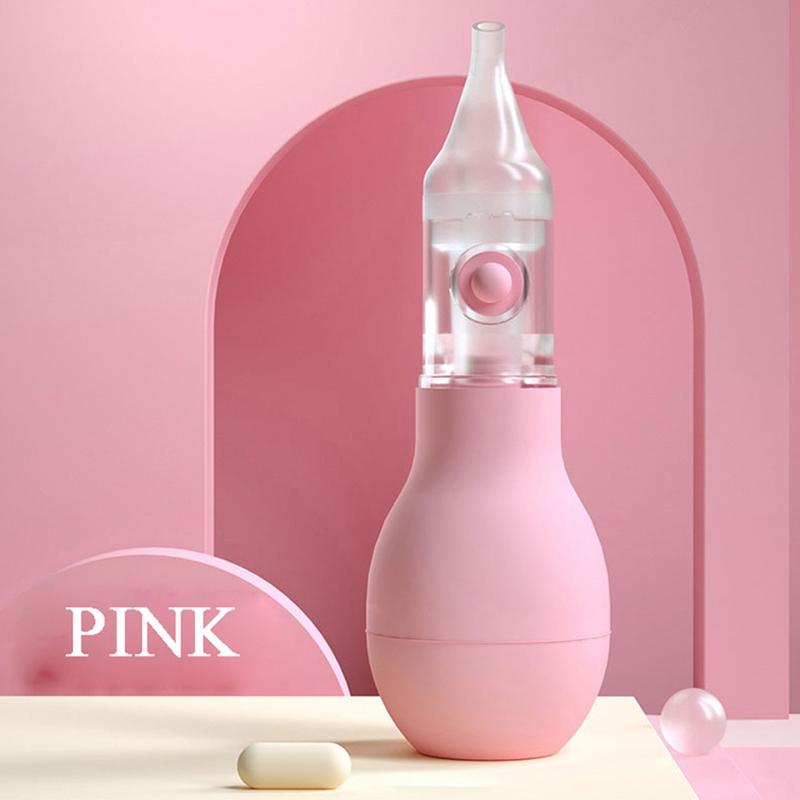 Newborn Nasal Aspirator Nose Vacuum Suction Squeeze Nose Aspirator Nose Cleaning Kit Easy Use Baby Nose Booger Sucker 3
