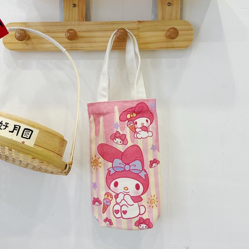 Product Introduction of Túi vải canvas đựng bình nước, cốc nước, họa tiết dễ thương TBINHNUOC3 9