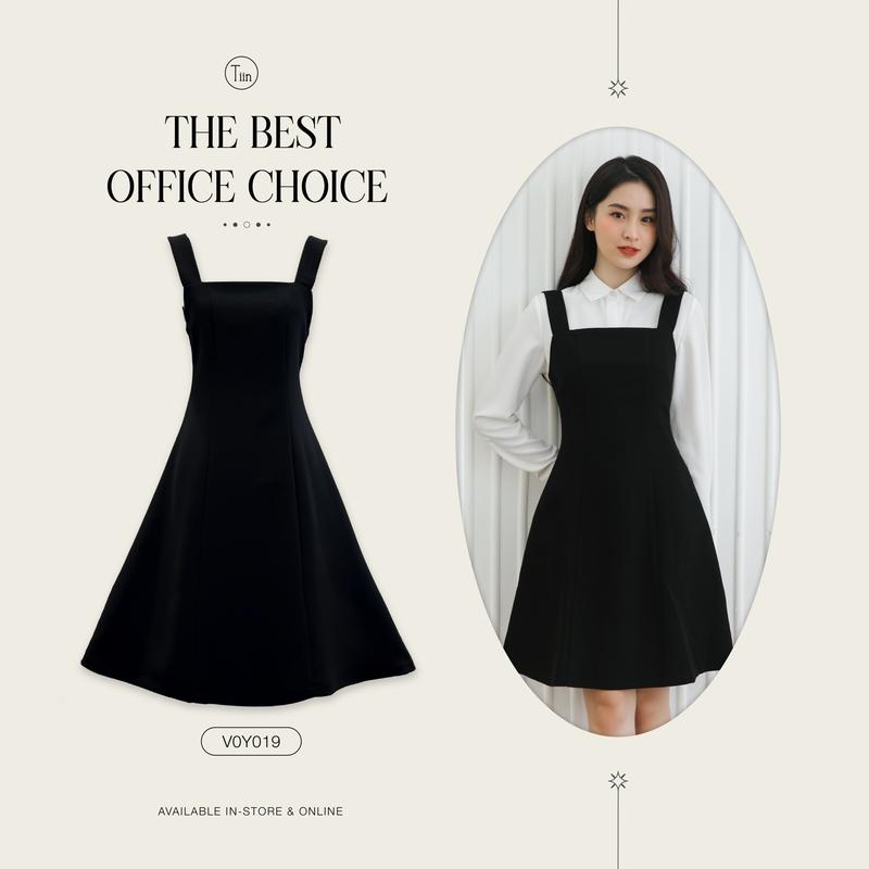 Váy yếm cổ vuông dáng xòe (Không kèm áo) TIIN STORE V0Y019 V0Y020