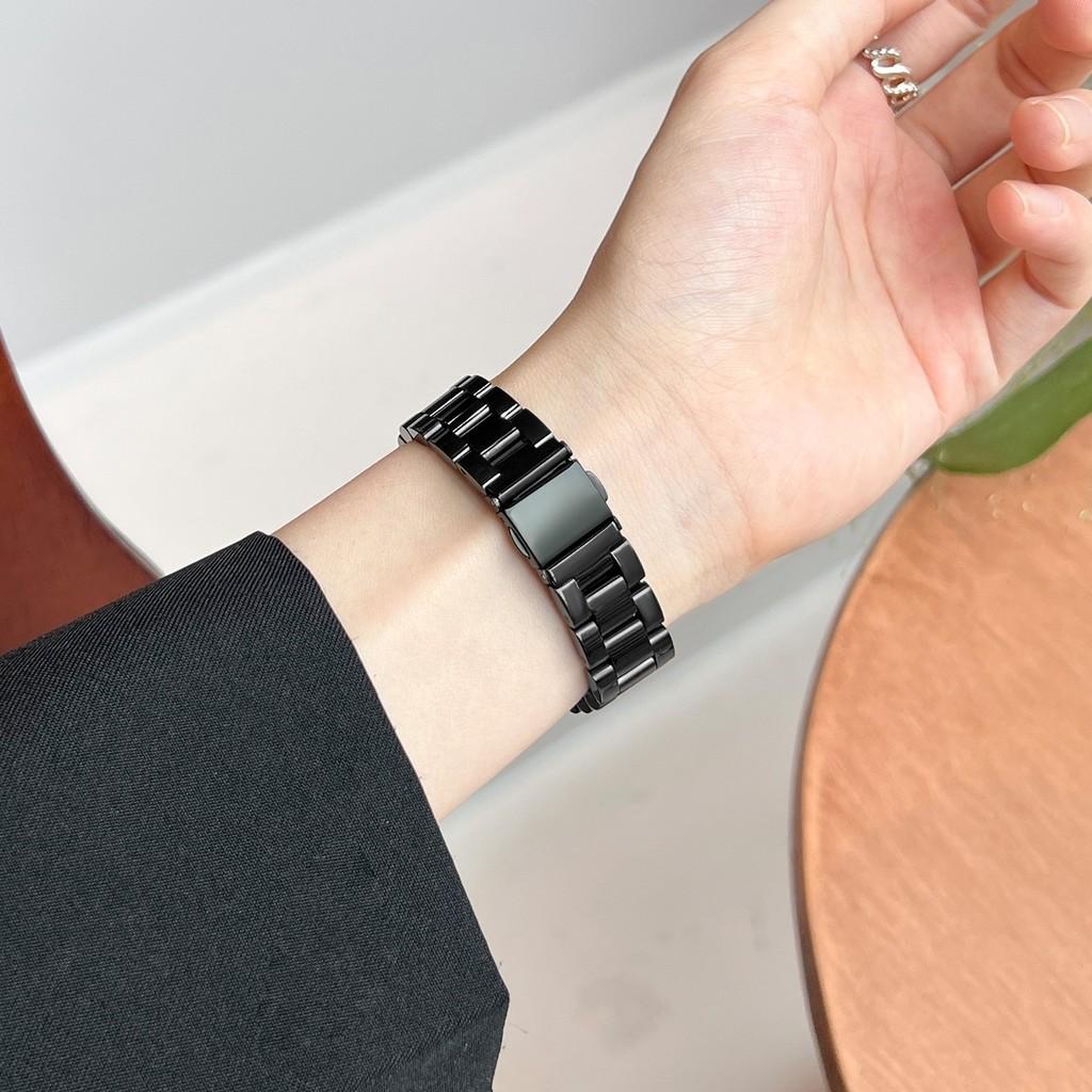 Tali Jam Tangan Stainless Steel Metal Strap for Huawei Band 10/9/8 Adjustable Replacement Band Watchband Belt Bracelet Accessories Smartwatch for Huawei Band 10/Huawei Band 9/Huawei Band 8 NFC