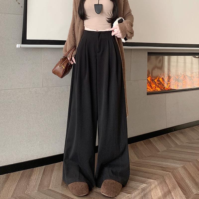  Quần ống suông nữ big size cạp liền gen eo hack dáng cho mọi chiều cao. Outfit 1m7. Pants Lưng Cao 