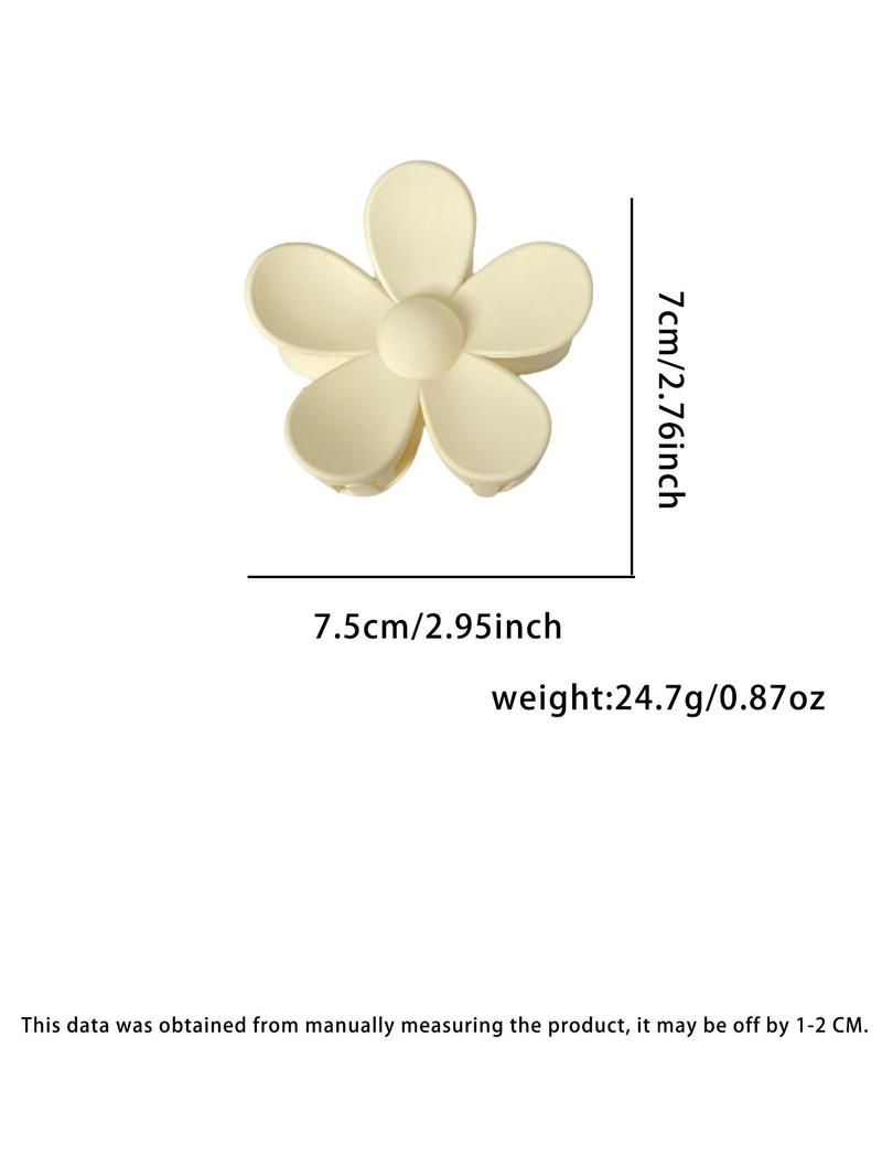 Product Introduction of Simple and Cute Flower Design Hair Claws, Summer 2024 Hair Accessories for Women for Party, Daily Clothing Decor, Minimalist Headwear Suitable for Thick Hair,  Gifts for Girlfriend 7