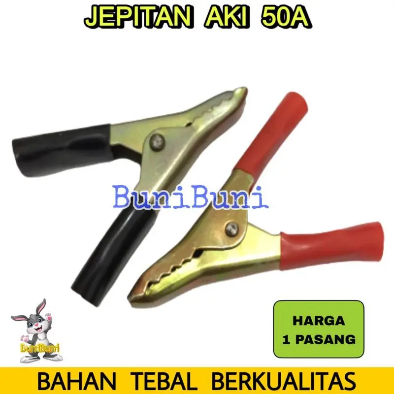 JEPITAN AKI 50A - Jepit / Capit Aki Accu Buaya 50A Universal (SEPASANG) 3